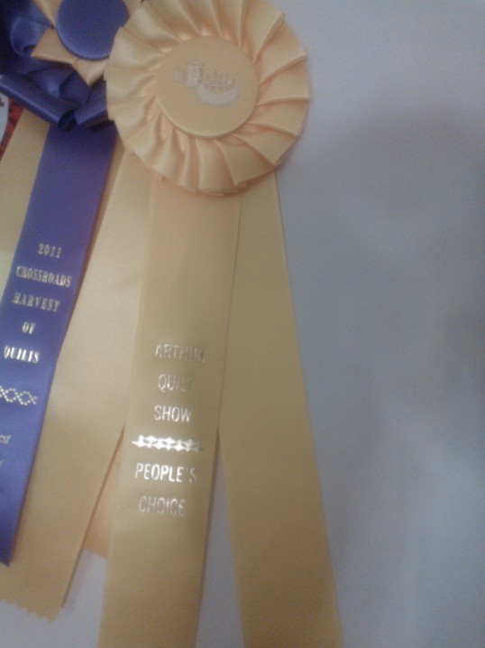 People's Choice Ribbon at Arthur Quilt Show